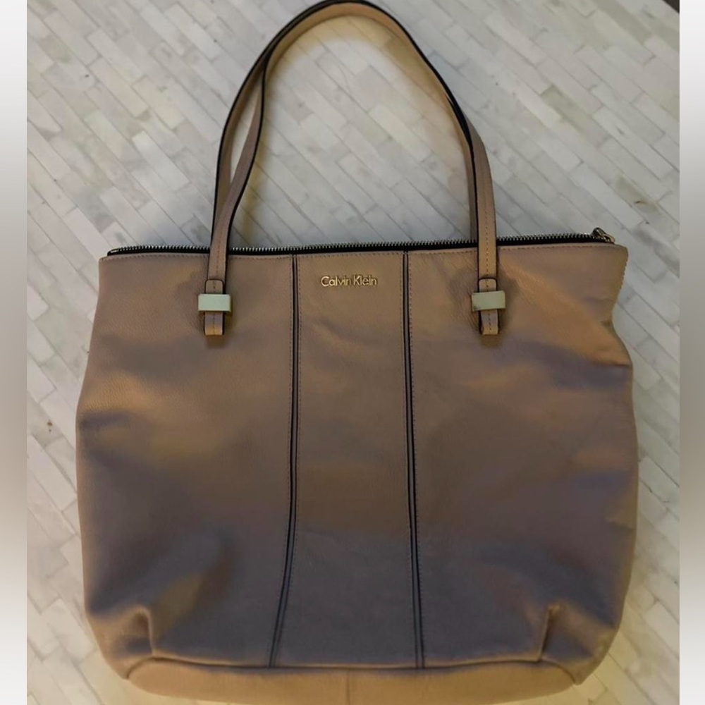 Calvin Klein Beige Tote Bag